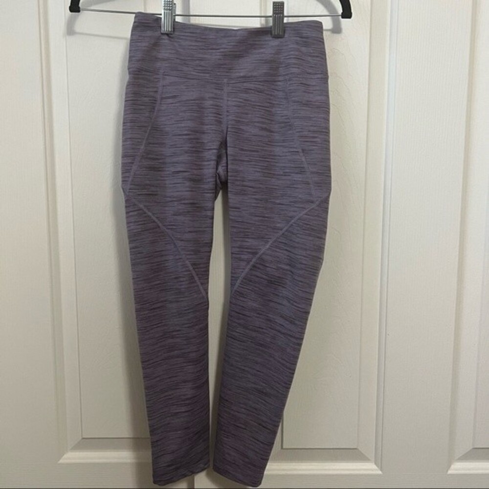 PATAGONIA Centered Crop Legging Purple and Gray